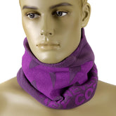RMC DEEP PURPLE REVERSIBLETOGGLE AND PULL CORD CLOSURE EQUIPPED NECK AND HEAD WARMER SNOOD REDM5497