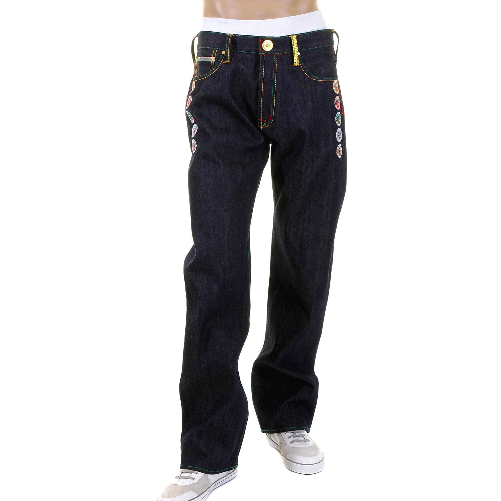YOROPIKO SIGNATURE MARTIN YAT MING GREEDY GENIUS SELVEDGE DENIM JEANS YORO5816