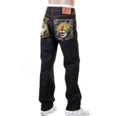 RMC HUUZINN AND RAIZINN SLIMMER CUT 1001 MODEL SUPER EXCLUSIVE DARK INDIGO HOUSE SELVEDGE DENIM JEANS REDM2699