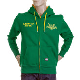 RMC MKWS KELLY GREEN NYPD ZIP UP HOODY REDM2334