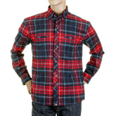 RMC MARTIN KSOHOH MKWS REGULAR FIT LONG SLEEVE BUTTON DOWN COLLAR RED CHECKED SHIRT FOR MEN REDM2296