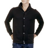 RMC MARTIN KSOHOH MKWS SHAWL COLLARED REGULAR FIT BUTTON UP MENS HEAVY GAUGE JACKET IN BLACK REDM2349
