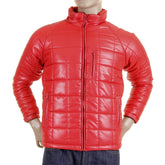 RMC MARTIN KSOHOH NYLON ZIP UP DOWN FILLED RQJ1088 REGULAR FIT MENS QUILTED JACKET IN RED REDM5838