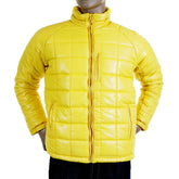 RMC MARTIN KSOHOH NYLON ZIP UP DOWN FILLED REGULAR FIT RQJ1088 MENS QUILTED JACKET IN YELLOW REDM5839