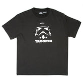 RMC JEANS X HEADSTONE COLLECTORS ITEM BLACK REGULAR FIT T SHIRT WITH TROOPER HEAD PRINT HEAD3772
