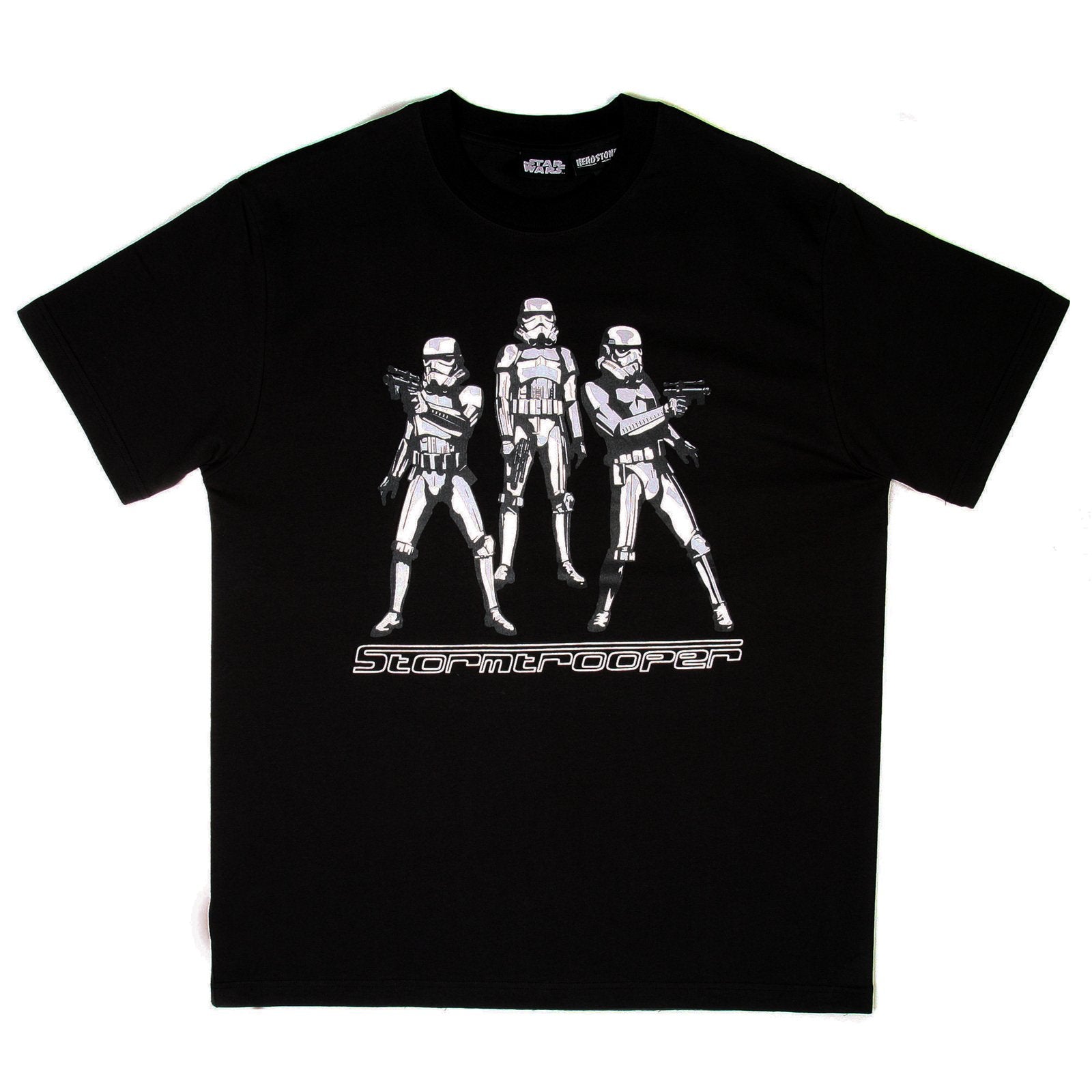 RMC JEANS X HEADSTONE COLLECTORS ITEM STORMTROOPERS PRINTED BLACK REGULAR FIT CREWNECK T-SHIRT HEAD3773