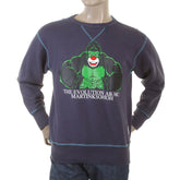 RMC MARTIN KSOHOH LARGE FITTING NAVY RWH141262 CREW NECK KING KONG RMC EVOLUTION PRINTED SWEATSHIRT REDM0919