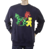 RMC MARTIN KSOHOH LARGE FITTING NAVY BLUE RWC141264 CREW NECK TOY FRIEND PRINTED SWEATSHIRT REDM0646