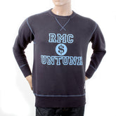 RMC MARTIN KSOHOH WASHED NAVY REGULAR FIT RWH141263 CREWNECK DOLLAR UNTUNK SWEATSHIRT FOR MEN REDM1034