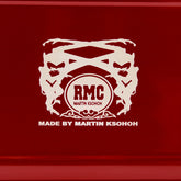 RMC MARTIN KSOHOH X ZERO HALLIBURTON SILVER HANDLE SIGNATURE LIMITED EDITION ALUMINIUM BRIEFCASE IN RED RMC1438
