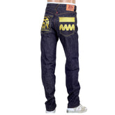 RMC GOLD EMBROIDERED 4A FM UNION VERSION 2 INDIGO RAW MODEL 1001 SLIM SELVEDGE MENS DENIM JEANS RMC1923