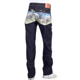 RMC JEANS DARK INDIGO LIMITED PRODUCTION TOYO STORY STAGE EMBROIDERED RAW VINTAGE SELVEDGE JEANS REDM9071