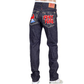 RMC MARTIN KSOHOH 1001 SLIM CUT RQP14038 MENS RAW INDIGO SELVEDGE DENIM JEANS RMC4144