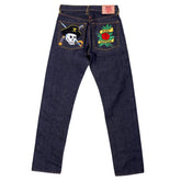 RMC SUPER EXCLUSIVE BRITISH PIRATES AND ROSE REGULAR FIT 1001 MODEL HOUSE SELVEDGE RAW DENIM JEANS REDM0398