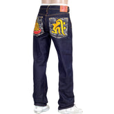 RMC RAW SELVEDGE JEANS WITH EXCLUSIVE AMIDA NYORAI YEAR OF THE DOG EMBROIDERY REDM3090