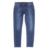 RED MONKEY RMC STRETCH RPQ16135 COTTON MIX SLIM FIT MID BLUE WASHED DENIM JEANS WITH BUTTON FLY RMC7522