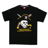 RMC JEANS PIRATE PRINTED REGULAR FIT SHORT SLEEVE CREW NECK BLACK T-SHIRT REDM0022