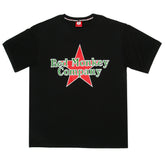 RMC JEANS RED STAR PRINTED REGULAR FIT SHORT SLEEVE CREW NECK BLACK T-SHIRT REDM0038