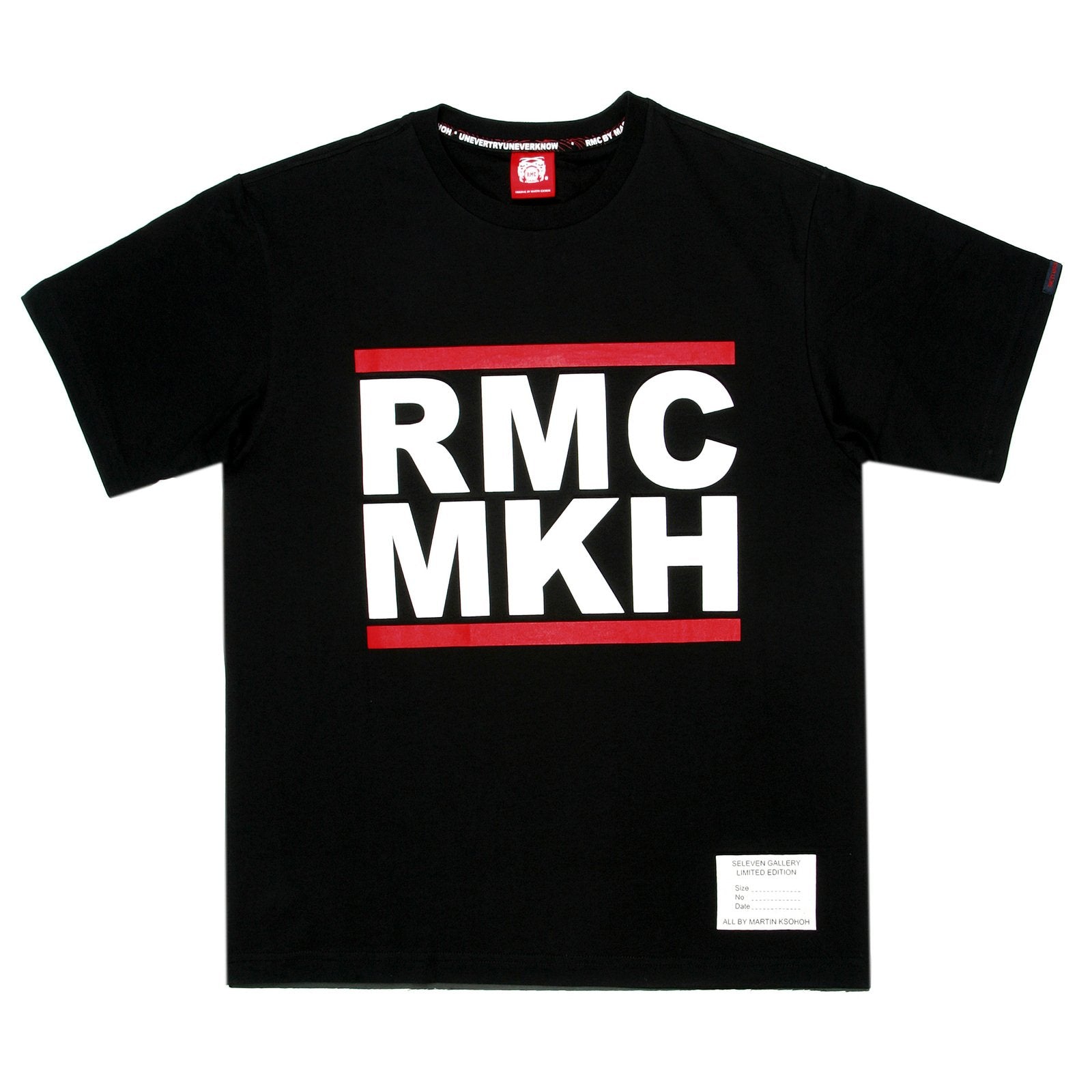 RMC JEANS LIMITED EDITION RMC MKH PRINTED REGULAR FIT CREW NECK BLACK T-SHIRT REDM0043