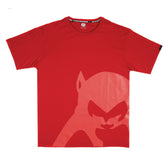 RMC JEANS BRAND MONKEY PRINTED REGULAR FIT SHORT SLEEVE CREWNECK RED T-SHIRT FOR MEN REDM3498