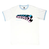 RMC JEANS SUPERMC PRINTED REGULAR FIT CREWNECK SHORT SLEEVED WHITE T SHIRT REDM6325