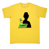 RMC JEANS YELLOW REGULAR FIT SHORT SLEEVE CREW NECK T-SHIRT FOR MEN WITH PRINTED KNIFEMEN REDM6415