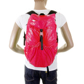 RMC MKWS UNISEX PINK NYLON LIGHTWEIGHT BACKPACK WITH ADJUSTABLE BACK AND SIDE STRAPS REDM2270