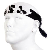 YOROPIKO 100% COTTON NAVY PRINTED BANDANA WITH FINISHED EDGES YORO2943
