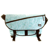 RMC MKWS UNISEX AQUA BLUE PVC COATED 100% COTTON CANVAS SHOULDER BAG FOR CYCLISTS REDM5551