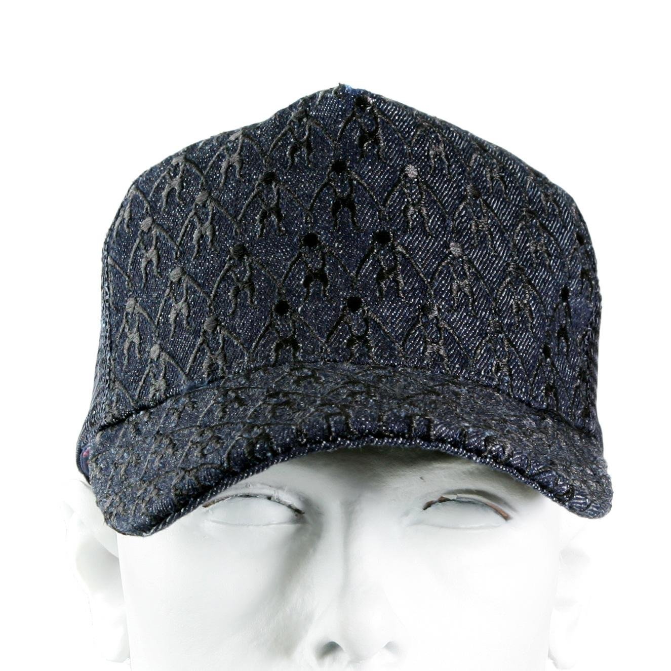 RMC JEANS BLACK EMBROIDERED LOGO CAP WITH BLACK MESH FOR MEN REDM9099