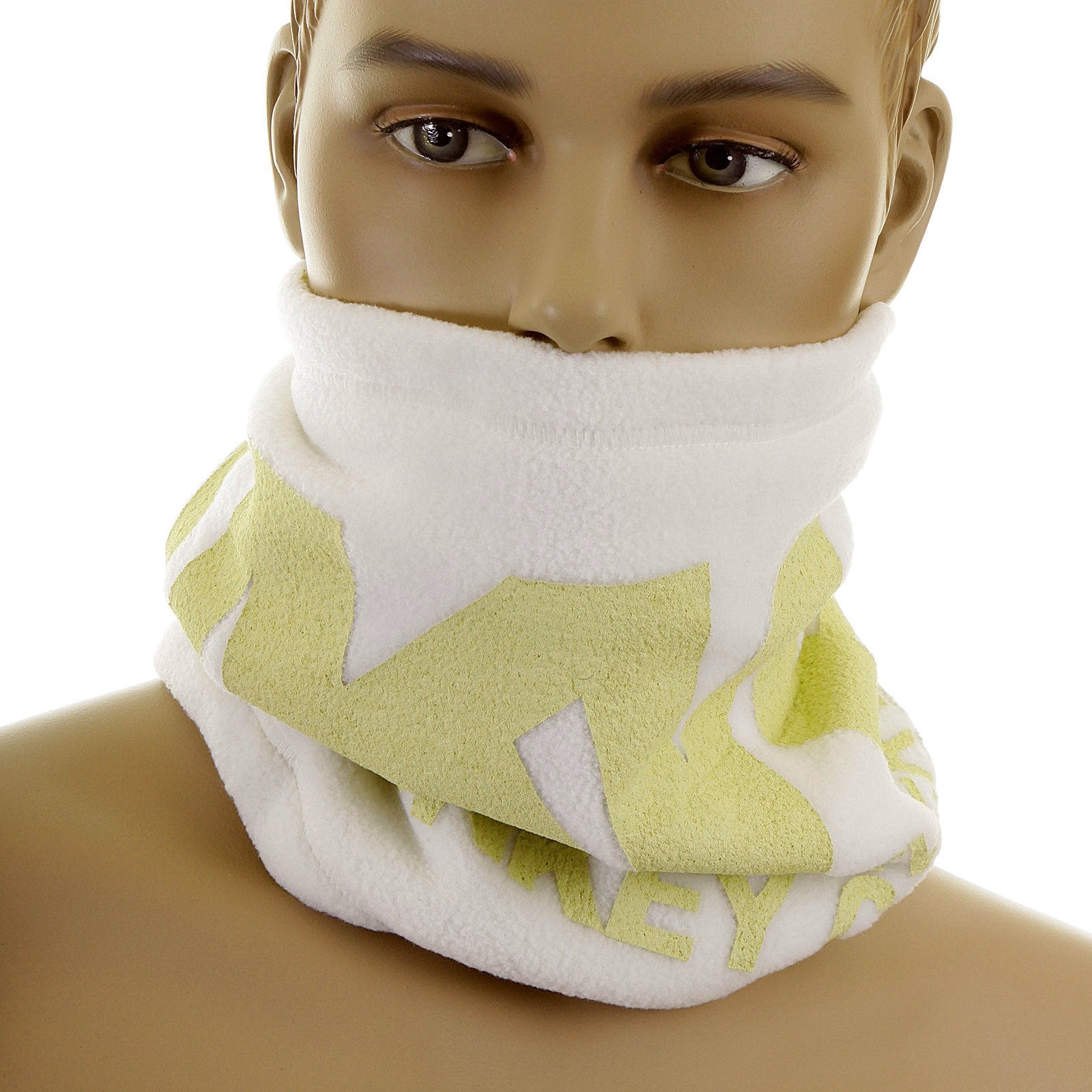 RMC JEANS TSUNAMI WAVE EMBROIDERED REVERSIBLE OFF WHITE FLEECE NECK WARMER SNOOD REDM5482