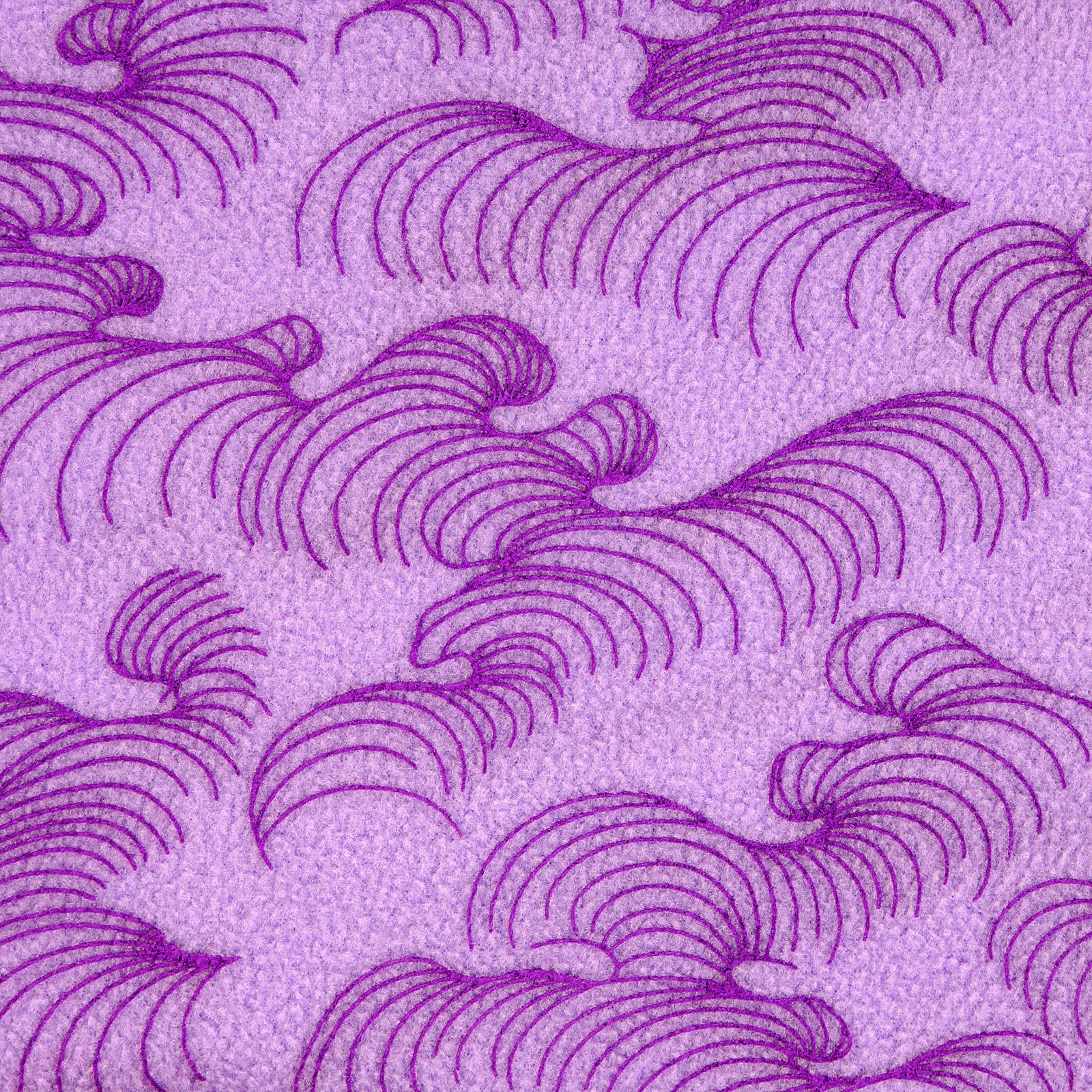 RMC JEANS TSUNAMI WAVE EMBROIDERED LIGHT LILAC PURPLE NECK WARMER SNOOD SCARF WITH TOGGLE AND PULL CORD REDM5509
