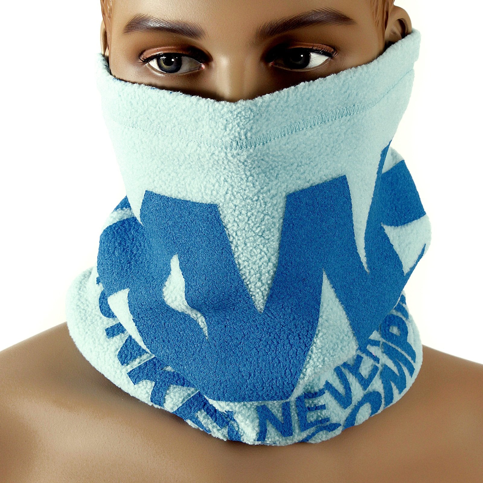 RMC MARTIN KSOHOH MENS FLEECE REVERSIBLE NECK WARMER SNOOD IN SKY BLUE REDM5493