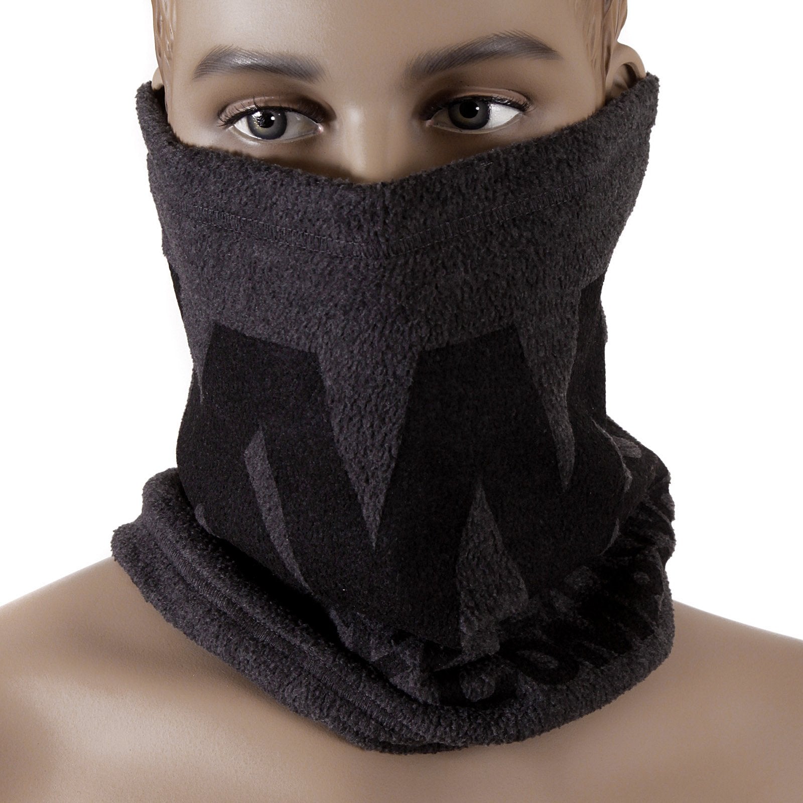 RMC CHARCOAL GREY REVERSIBLE TOGGLE AND PULL CORD CLOSURE EQUIPPED HEAD AND NECK WARMER SNOOD REDM5495