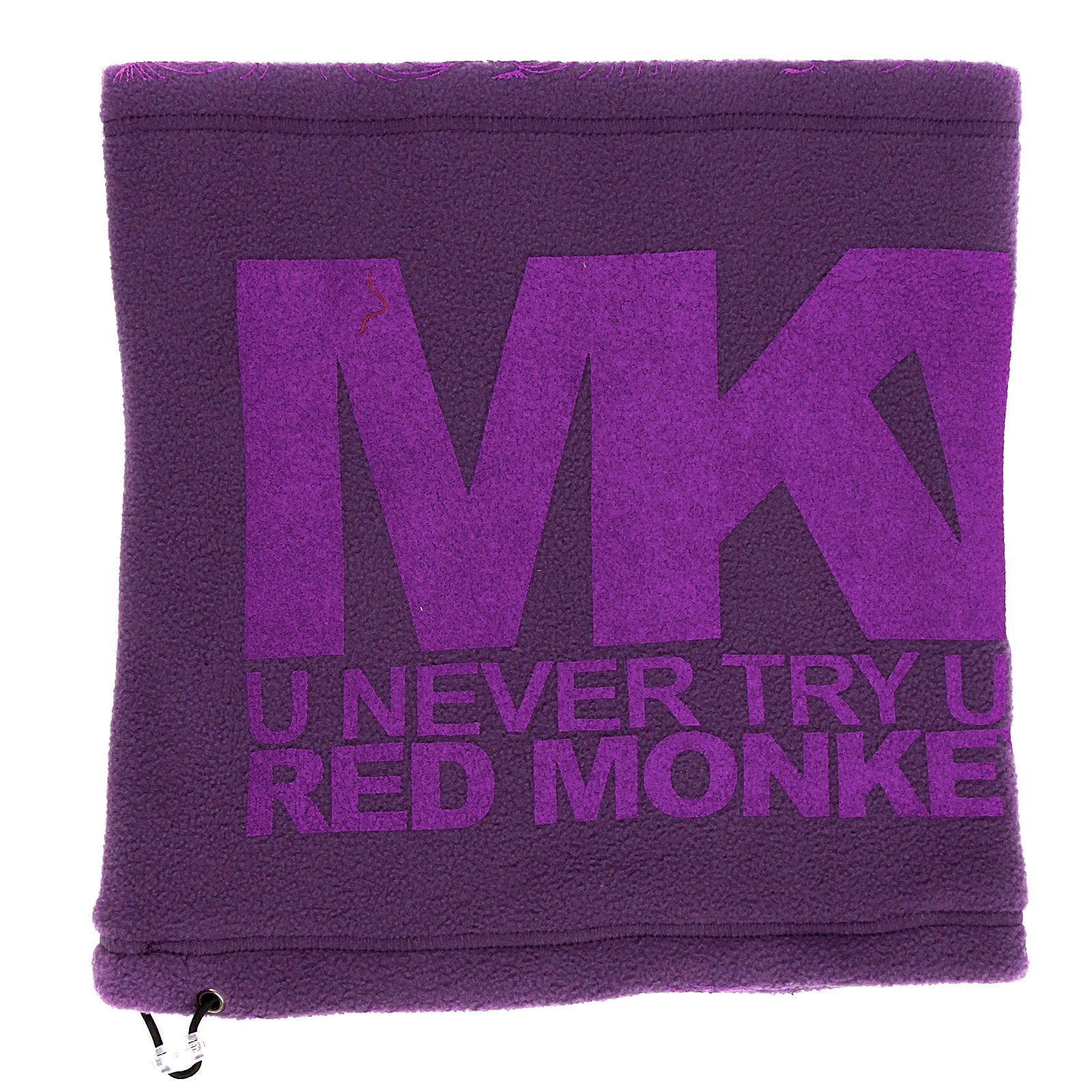 RMC DEEP PURPLE REVERSIBLETOGGLE AND PULL CORD CLOSURE EQUIPPED NECK AND HEAD WARMER SNOOD REDM5497