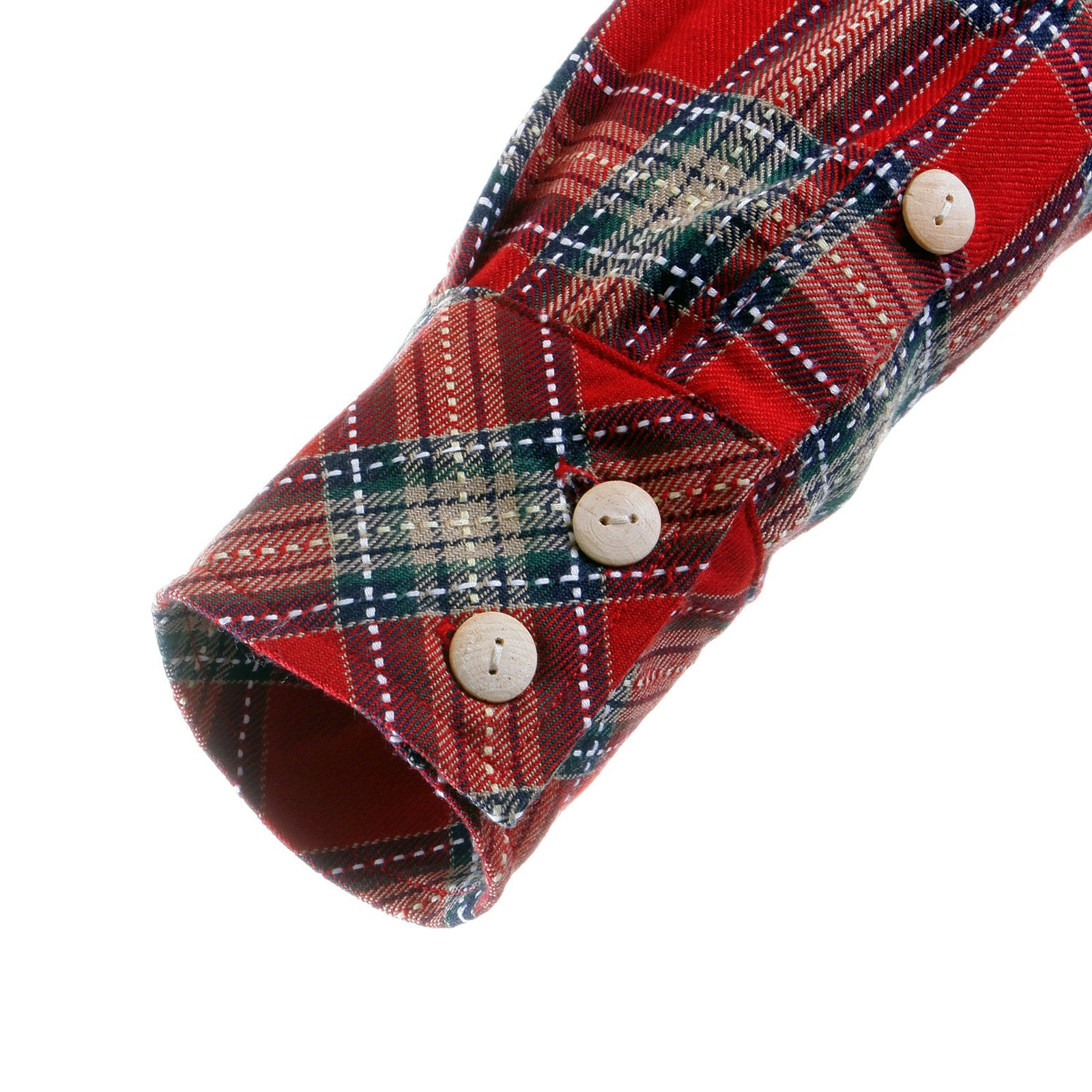 YOROPIKO MENS SOFT COLLAR LONG SLEEVE RED WESTERN REGULAR FIT CHECK SHIRT YORO5306