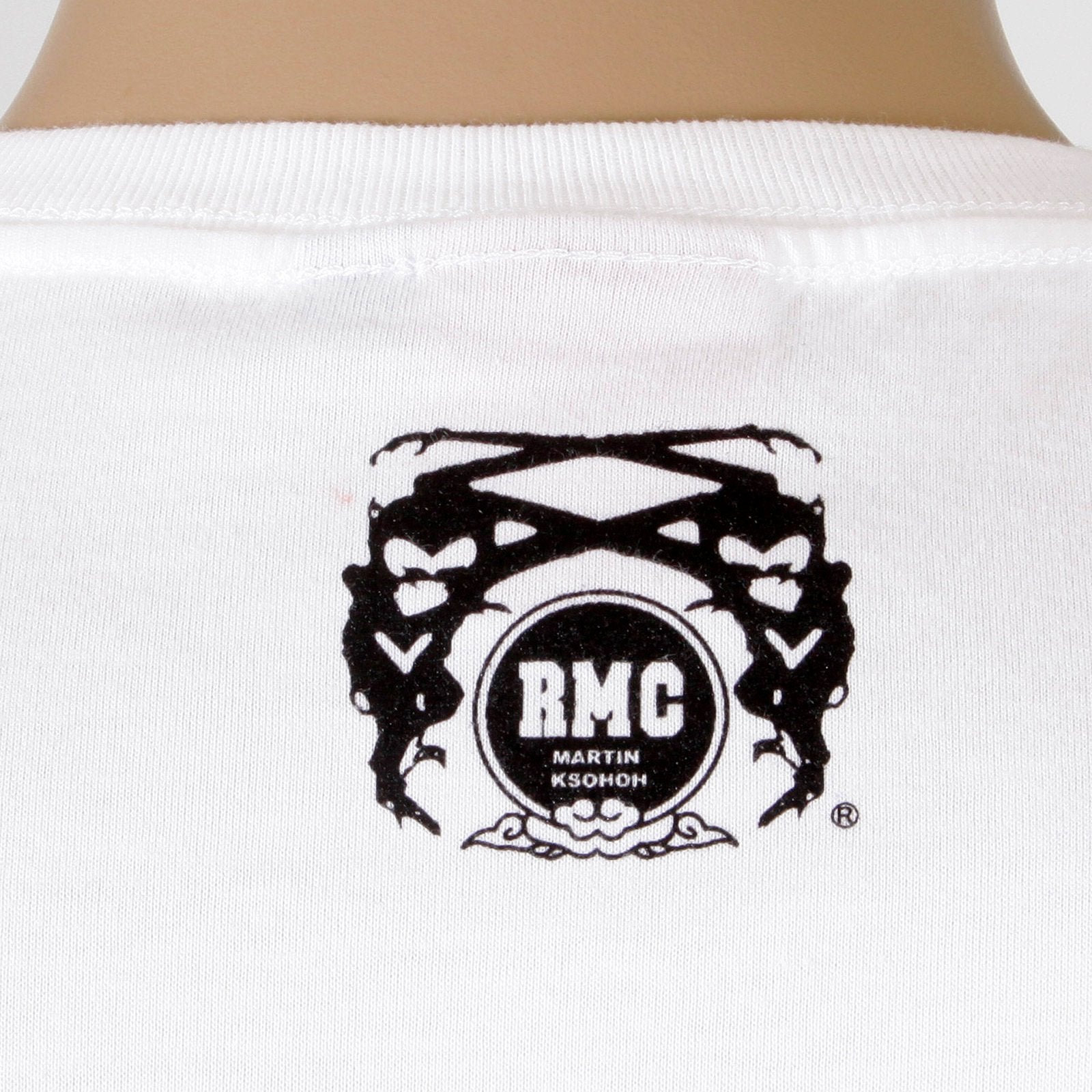 RMC JEANS CREW NECK 8TH ANNIVERSARY SCOOTER SHORT SLEEVE REGULAR FIT WHITE T-SHIRT REDM2707