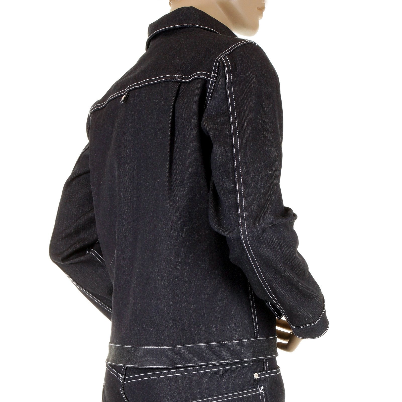 RMC MKWS BLACK SUGAR SUPER EXCLUSIVE UNWASHED SELVEDGE DENIM JACKET WITH SINGLE CHEST POCKET REDM5475