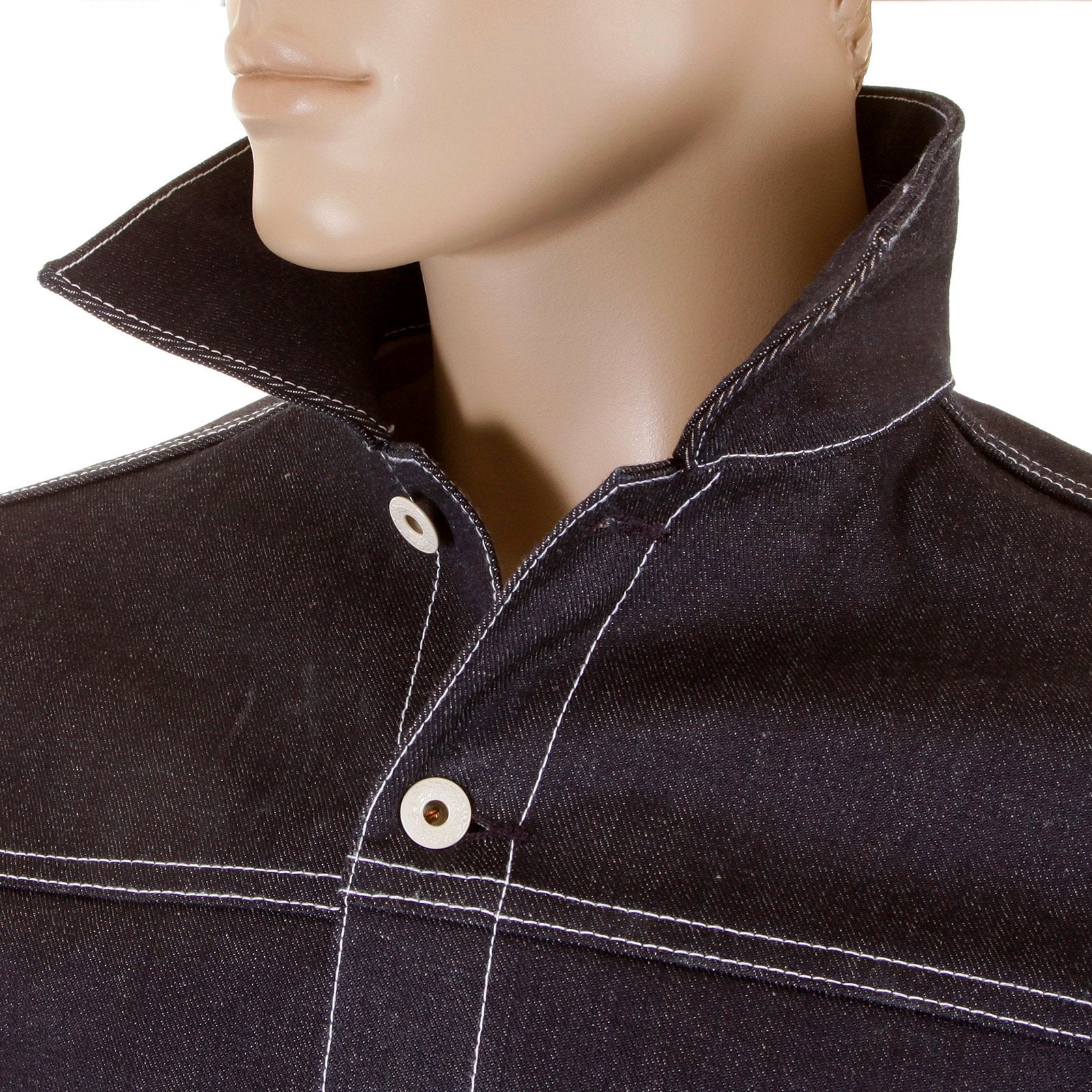 RMC MKWS BLACK SUGAR SUPER EXCLUSIVE UNWASHED SELVEDGE DENIM JACKET WITH SINGLE CHEST POCKET REDM5475