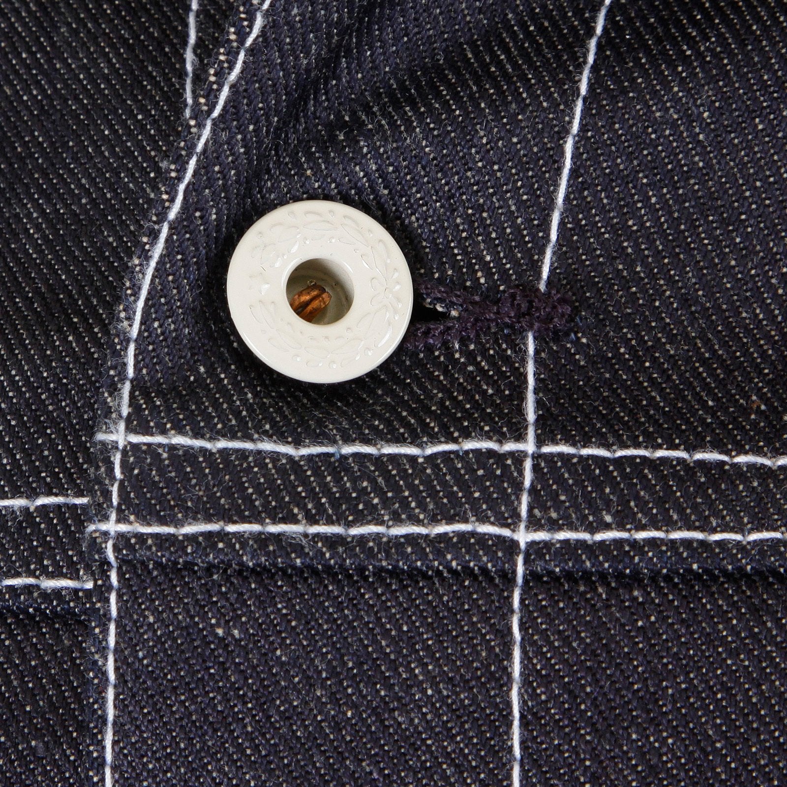 RMC MKWS BLACK SUGAR SUPER EXCLUSIVE UNWASHED SELVEDGE DENIM JACKET WITH SINGLE CHEST POCKET REDM5475
