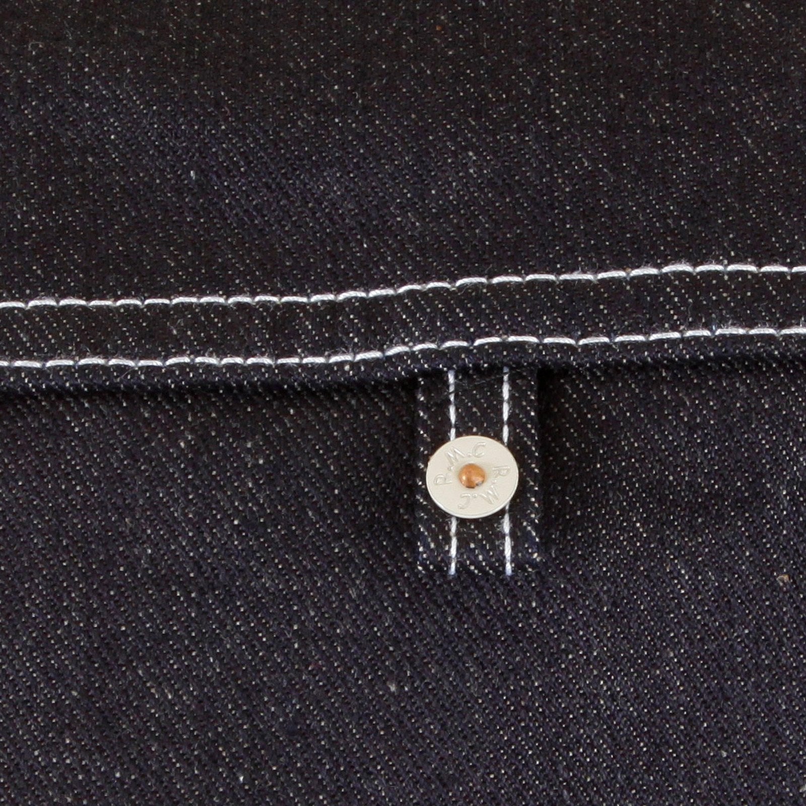 RMC MKWS BLACK SUGAR SUPER EXCLUSIVE UNWASHED SELVEDGE DENIM JACKET WITH SINGLE CHEST POCKET REDM5475