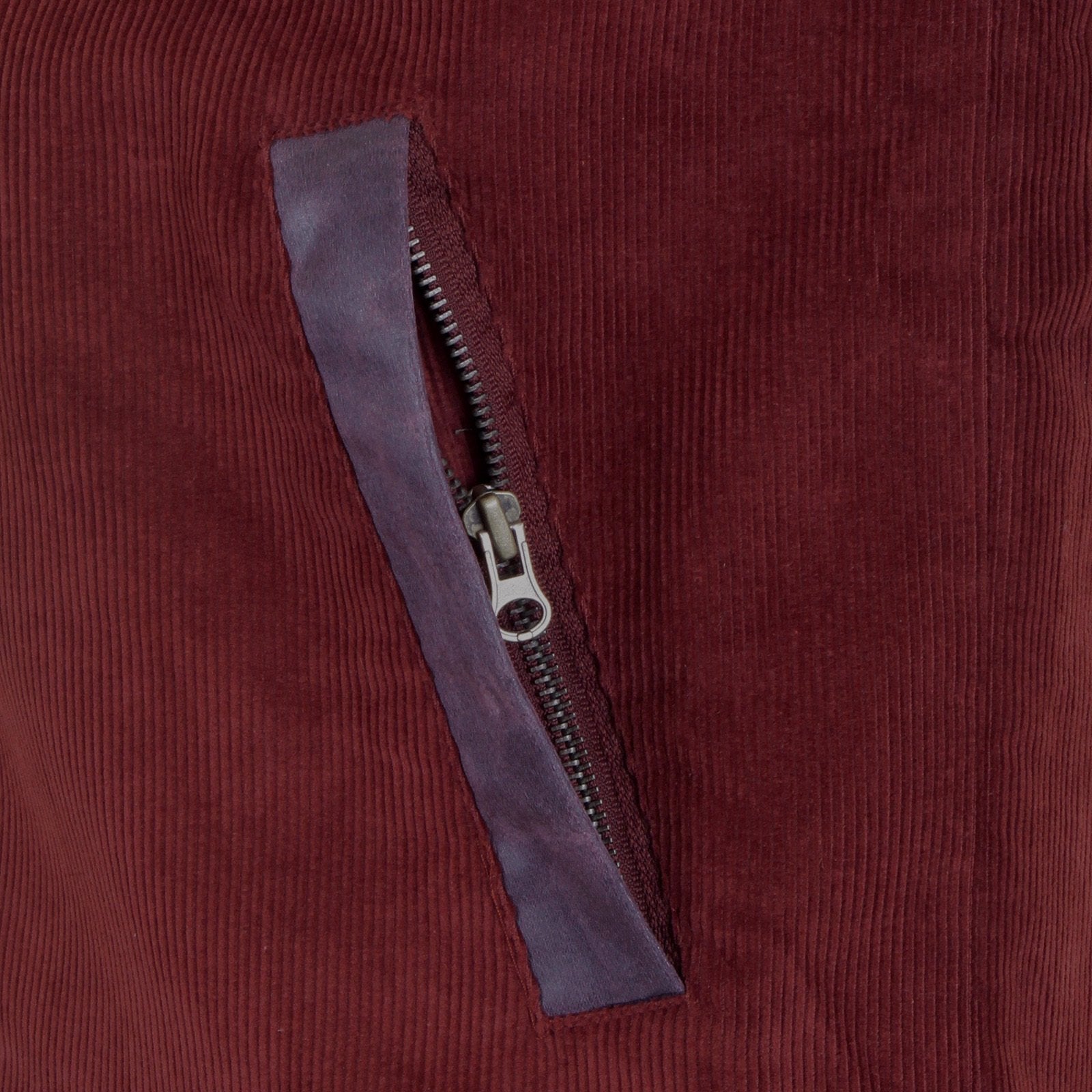 RMC JEANS SUPER EXCLUSIVE CLARET CORD AND PLATHER JACKET WITH CORDED BODY VARIEGATED SLEEVES REDM5322