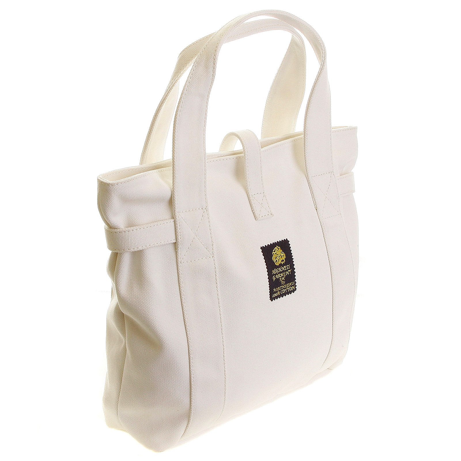 RMC MKWS VERSATILE UNISEX 100% COTTON CANVAS HAND CARRY BAG IN WHITE REDM5586