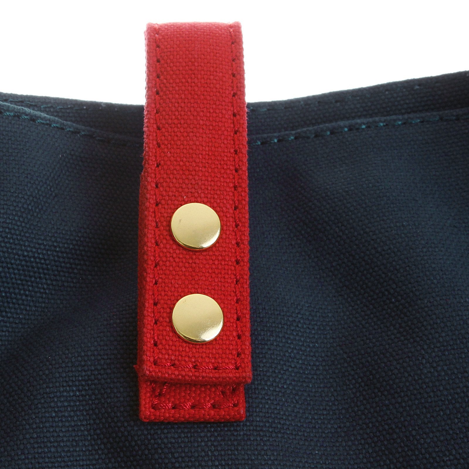 RMC MKWS UNISEX NAVY CANVAS HAND CARRY BAG WITH RED CANVAS HANDLES AND TRIM REDM5585