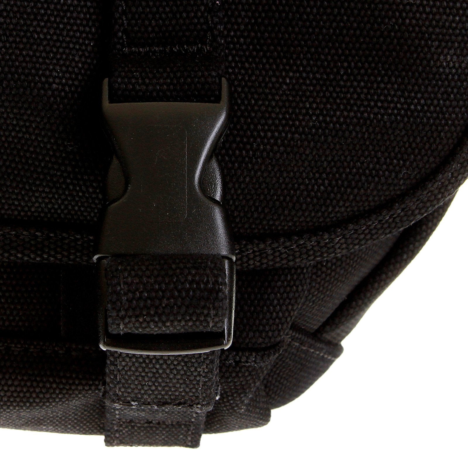 RMC MARTIN KSOHOH MKWS UNISEX 100% COTTON CANVAS LARGE SHOULDER BAG IN BLACK REDM5579