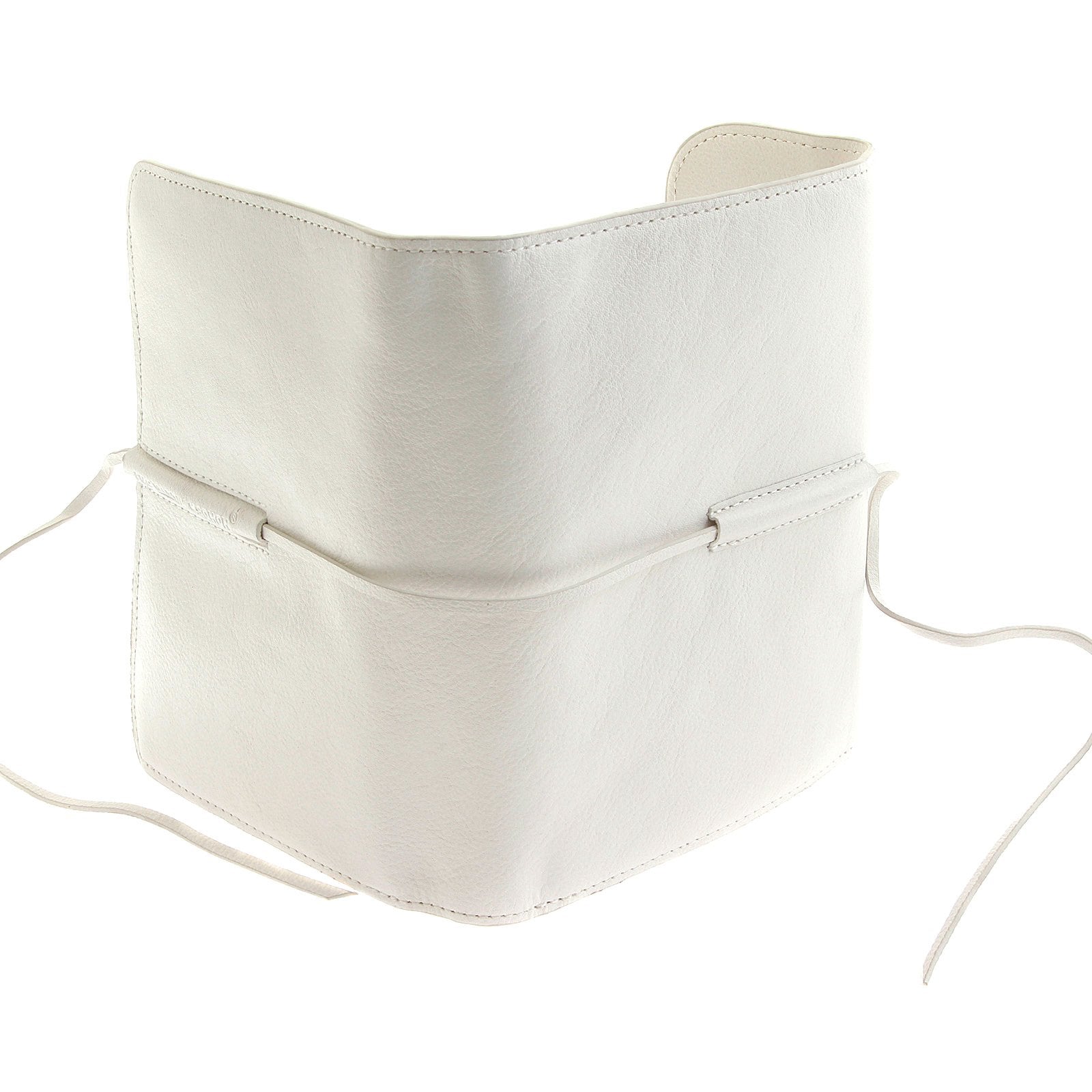 RMC JEANS BILL FOLD WHITE ITALIAN GRAIN LEATHER CREDIT CARD WALLET REDM5703