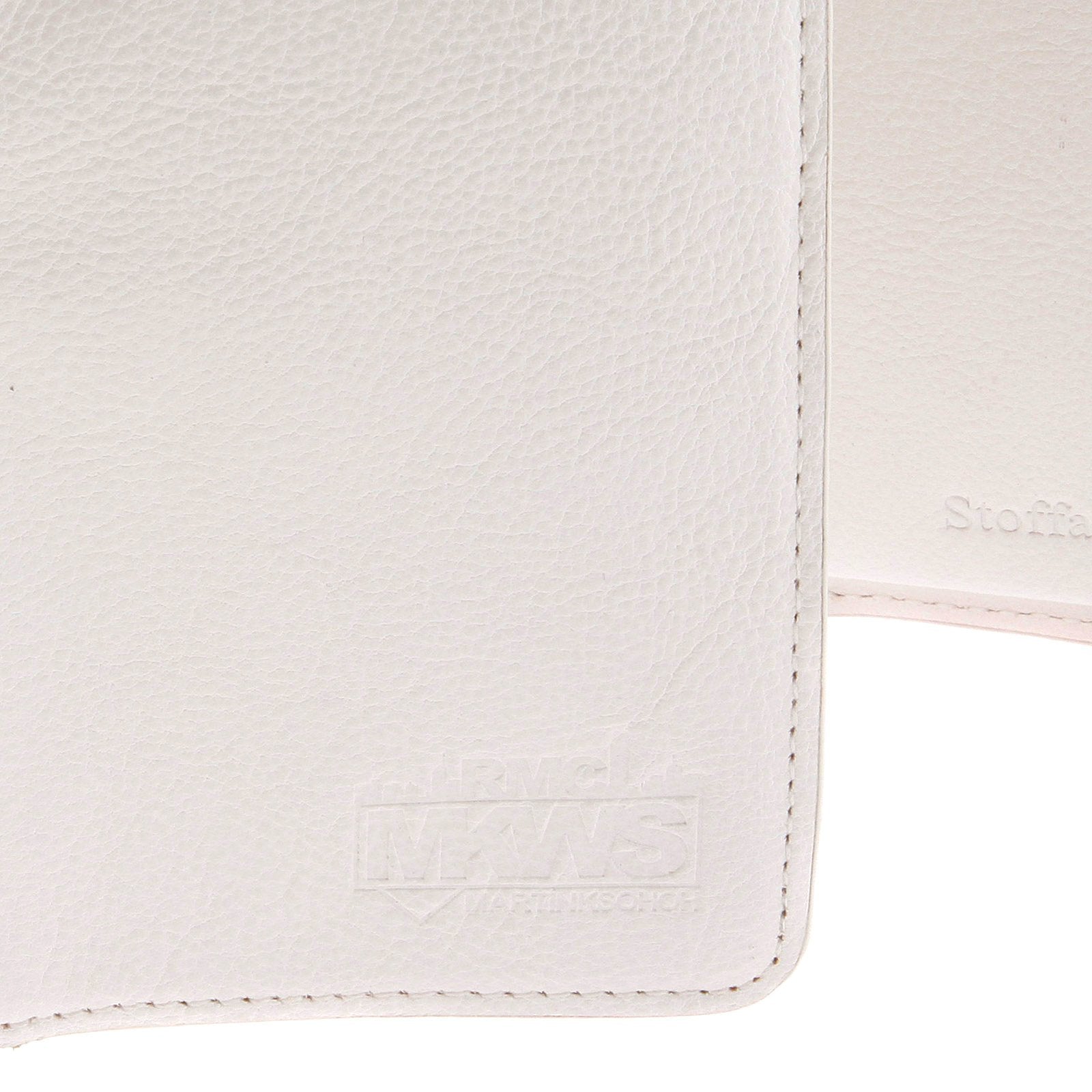 RMC JEANS 3 FOLD CREDIT CARD AND COIN POUCH PORTRAIT WHITE LEATHER WALLET FOR MEN REDM5748