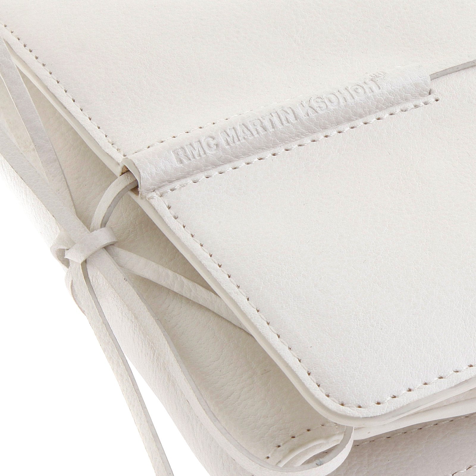 RMC JEANS 3 FOLD CREDIT CARD AND COIN POUCH PORTRAIT WHITE LEATHER WALLET FOR MEN REDM5748