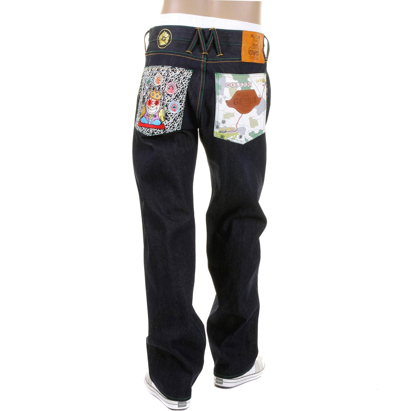 YOROPIKO SIGNATURE MARTIN YAT MING GREEDY GENIUS SELVEDGE DENIM JEANS YORO5816