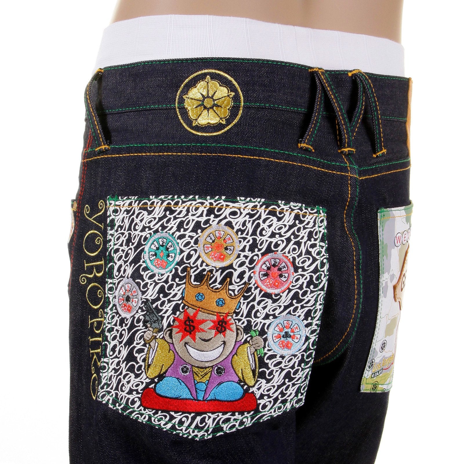 YOROPIKO SIGNATURE MARTIN YAT MING GREEDY GENIUS SELVEDGE DENIM JEANS YORO5816